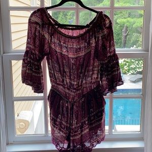 Forever 21 off the shoulder romper